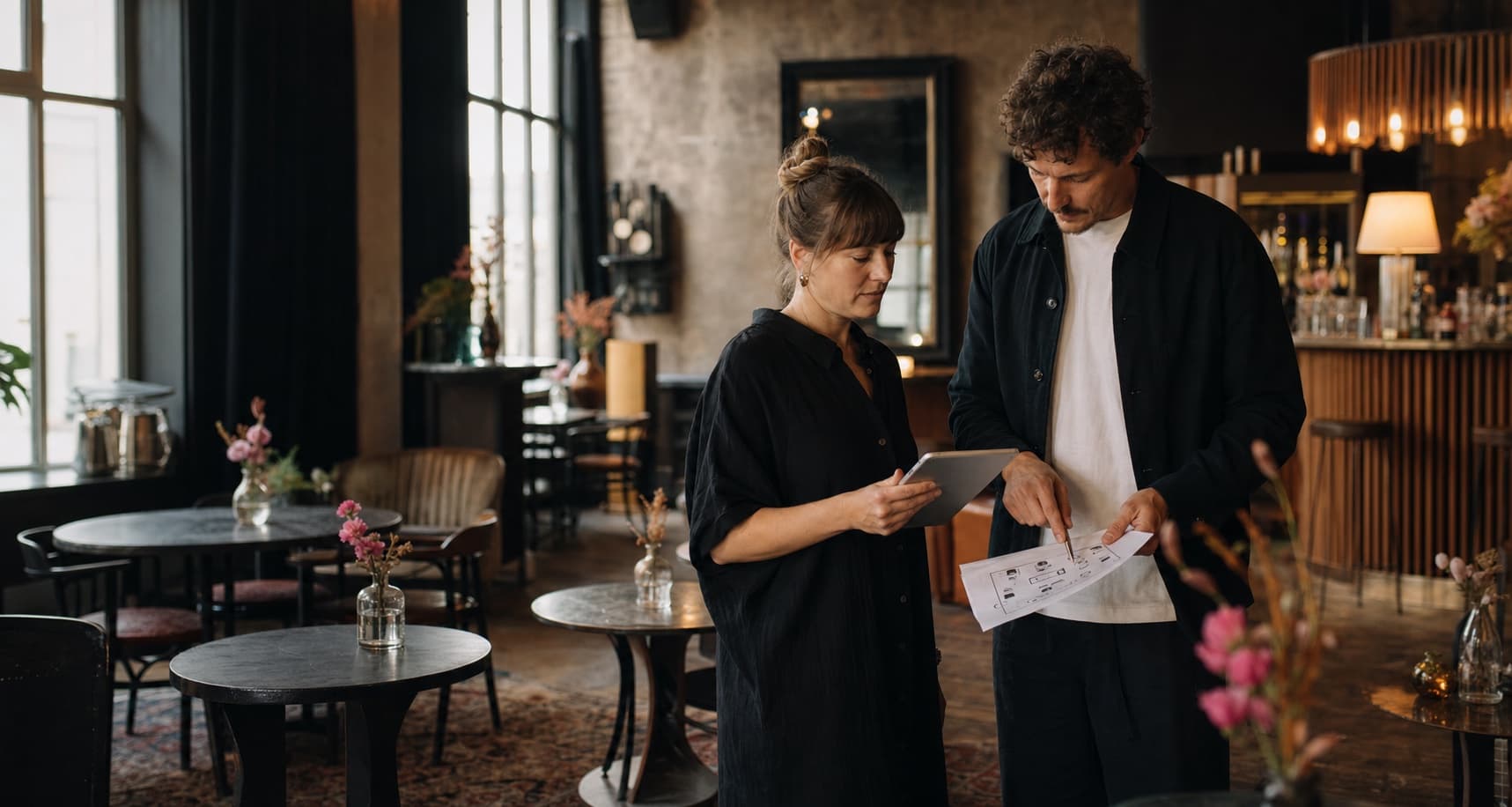 An event organizer and venue partner planning together